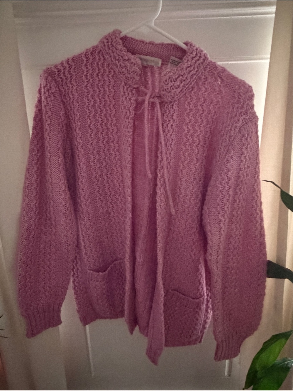 Fantastic Pink Cardigan Sweater Size M